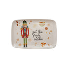 Stoneware Platter with Nutcracker "Get this Party Crackin" ©