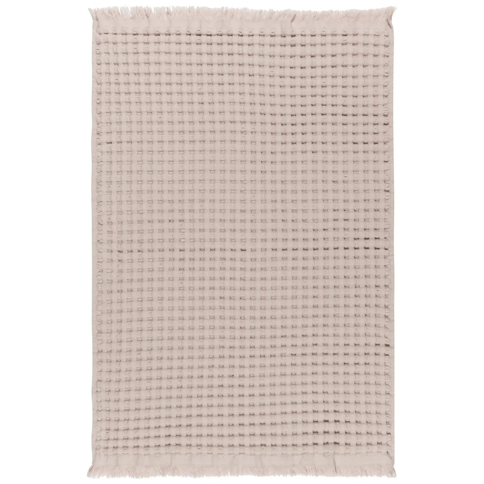 Stone Organic Cotton Waffle Hand Towel - Thumbnail 2